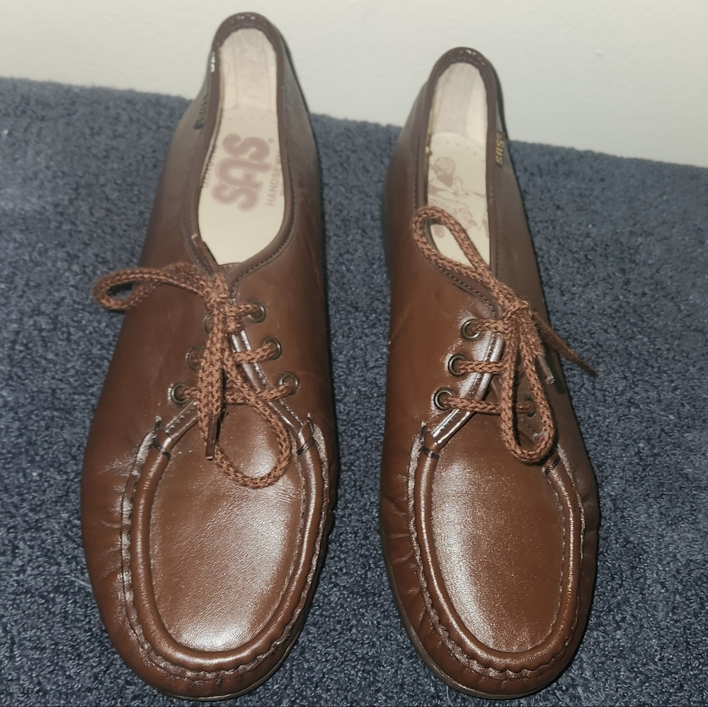 SAS Brown Leather Women's Shoes Size 10